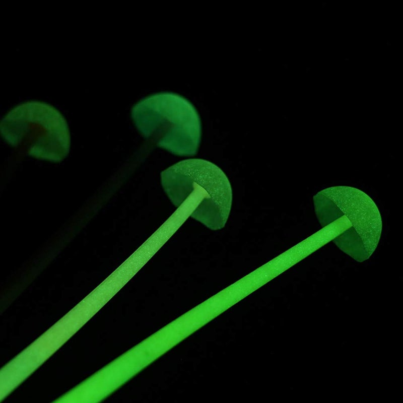 Funny live 6 Pcs/Set Bendable Luminous Gel Rollerball Pens, Creative Silicone Gel Pen Free to Bend, Soft Leaves Touch Comfortably, 0.5mm Black Ink, Office Home Bedroom Decoration (Mushroom) - Image 2